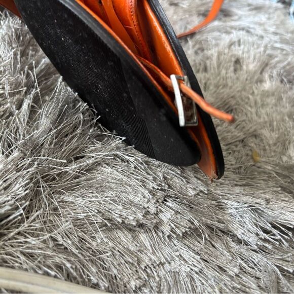 Versace 90s Vintage glass Heel open toe strappy sandals Designer crocodile y2k - Picture 4 of 10